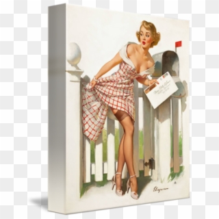 Postage Box Pinup Girl Big By Tilen Hrovatič - Pin Up Girl Mail, HD Png Download