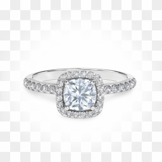 Martini Halo Engagement Ring - Engagement Ring, HD Png Download