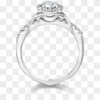 Solitaire Diamond Ring Side View, HD Png Download