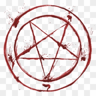 #pentagram #which #blood #red - Satanic Pentagram, HD Png Download