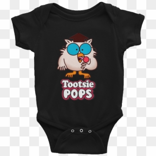 Owl Tootsie Roll Pop Infants Onesie - Cartoon, HD Png Download