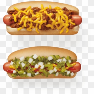 $1 Hot Dogs - Sonic Hot Dog With Everything, HD Png Download