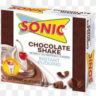 Sonic Chocolate Shake Pudding - Sonic Pudding, HD Png Download