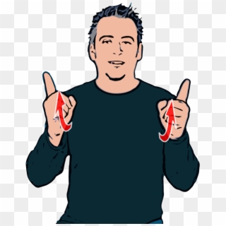 Index Finger Extended On Both Hands Pointing Forwards - Boss In Sign Language, HD Png Download