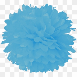 Powder Blue Tissue Pom Poms - Pom Poms Brown Transparent, HD Png Download