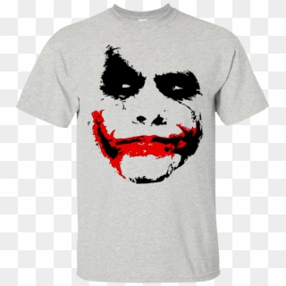 Joker Face T Shirt Hoodie Sweater - T Shirt Joker, HD Png Download