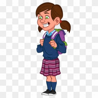 School - School Girl Clipart Png, Transparent Png
