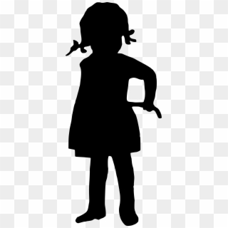 Little Girl Silhouette Png, Transparent Png