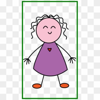 Clip Art Transparent Amazing Kids For A Always Start - Simple Drawing Of A Girl For Kids, HD Png Download