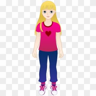Cute Blonde Girl In Flat Style Cartoon Character Cartoon Hd Png Download 957x1060 4251127 Pngfind - blond girl roblox character art drawing in 2019 character