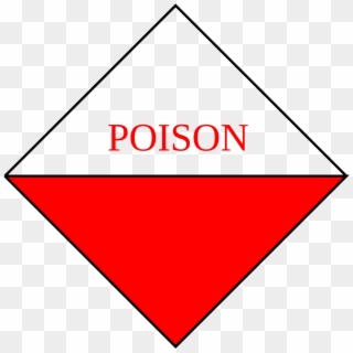 Red Toxicity Label Indicating Highly Toxic Substance - Toxic Label, HD Png Download