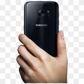 Samsung Galaxy S7 Best Design Phone - Hand Holding Phone Back, HD Png Download