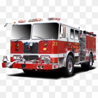Fire Truck Png Hd Images - Fire Truck White Background, Transparent Png