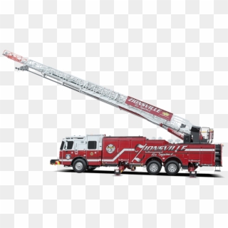 Cr 137 Aerial Ladder Fire Truck Custom Fire Trucks - Fire Truck Ladder, HD Png Download