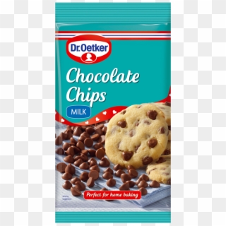 Oetker Milk Chocolate Chips Have A Rich, Creamy Flavour - Dr Oetker Chocolate Chips, HD Png Download