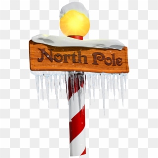 North Pole Sign Png Clipart - North Pole Sign Clipart, Transparent Png