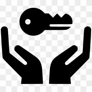 Hands Holding Key Comments - Hand Icon Png File, Transparent Png