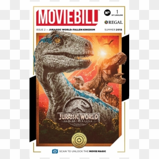 This Is The Cover To The Second Issue Of Moviebill, - Jurassic World Movie Bill, HD Png Download