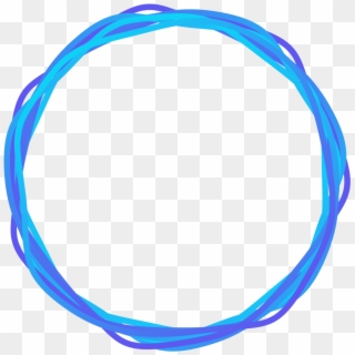 This Element Was Achieved By Drawing A Roughened Circle - Blue Circle Sketch Png, Transparent Png
