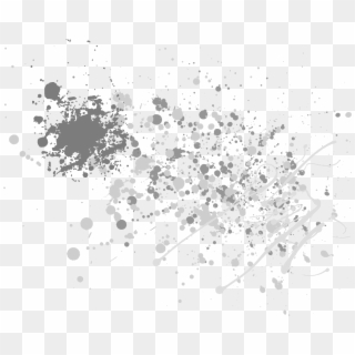 G G 2018 Splatter Paint Only In Black - Monochrome, HD Png Download