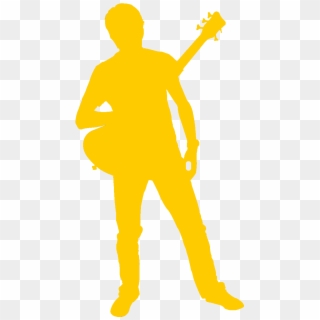 Live Music Acts - Man Guitar Silhouette, HD Png Download