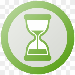 File - Hourglass Icon - Svg - Green Sand Clock Icon, HD Png Download