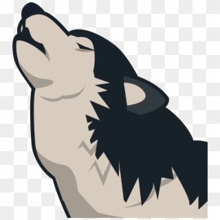 Open - Wolf Howling Emoji Png, Transparent Png