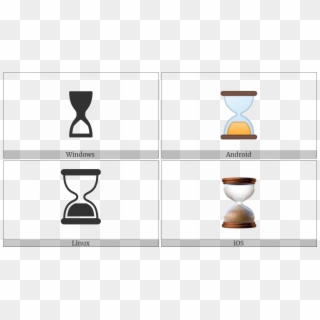 Hourglass On Various Operating Systems - Monochrome, HD Png Download