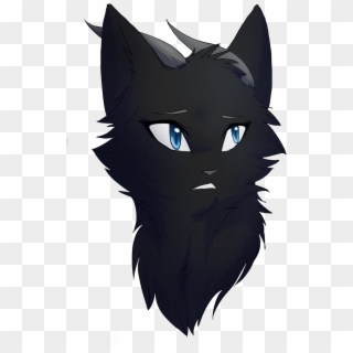 Winterstorm Me Black Fur With Ice Brave - Warrior Cats Black She Cat, HD Png Download