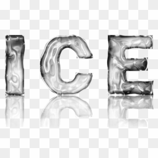 Ice, Cold, Ice Text, Design, Holiday, Photoshop - Monochrome, HD Png Download
