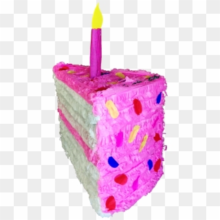 Birthday Cake Slice Mini Piñata - Birthday Party, HD Png Download