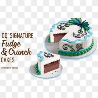 Dq Signature Fudge & Crunch Cakes At Participating - Dq Fudge And Crunch Cake, HD Png Download