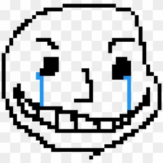 Forever Alone - - Sans Head Pixel Art, HD Png Download