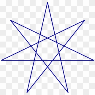 Draw A 7 Point Star, HD Png Download