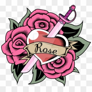 Rose With Name Tattoos - Rose Quartz Tatuajes De Steven Universe, HD Png Download
