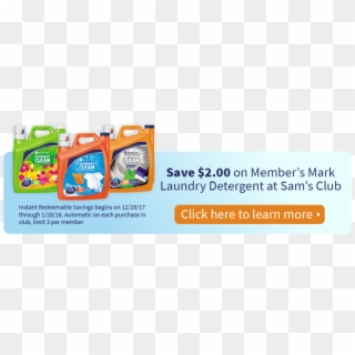 Member's Mark® Ultimate Clean Fresh Clean Detergent - Coupons, HD Png Download