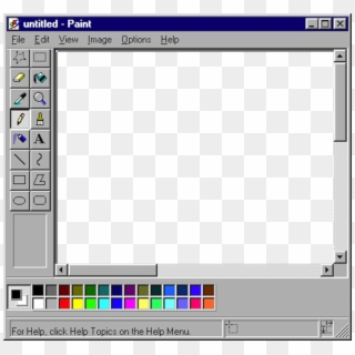 Windows Paint Transparent - Windows 98 Paint Png, Png Download