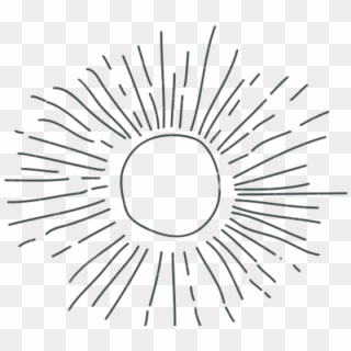 Sun Drawing - Sun Transparent Line Drawing, HD Png Download