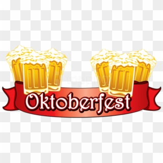 Download Oktoberfest Red Banner With Beers Png Images - Banner De Oktoberfest Png, Transparent Png