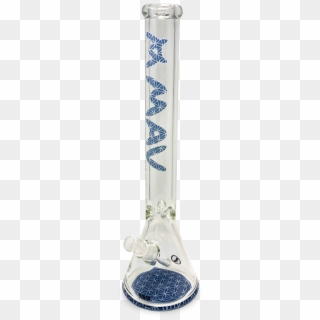 18 X 9mm Beaker Bong Blue Mandala - Vase, HD Png Download