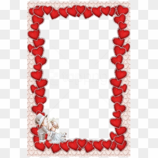 Free Png Valentines Transparent Red Frame Background - Cute Love Frame Png, Png Download