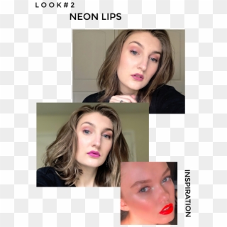 Look 2 Neon Lips - Collage, HD Png Download
