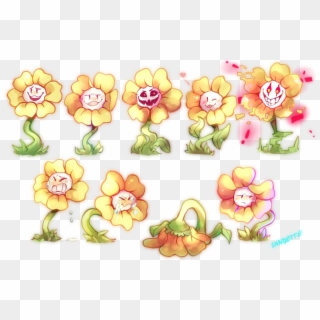 Flowey Expressions, HD Png Download
