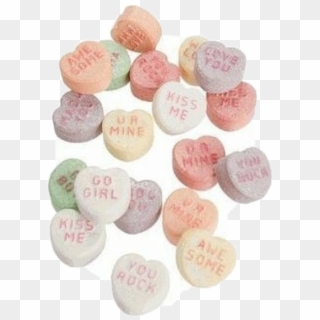 #aesthetic #tumblr #candy #hearts #moodboard #polyvore - Pink Pngs For Niche Memes, Transparent Png