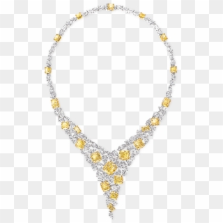 Full View Of A Graff High Jewellery Yellow And White, HD Png Download