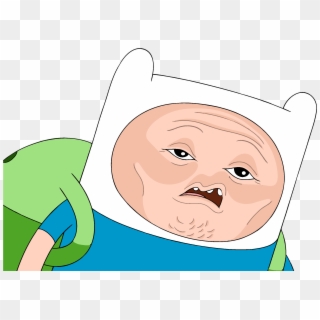 **empirennn Used *roll Picture* ****empirennn Rolled - Finn The Human Face Meme, HD Png Download