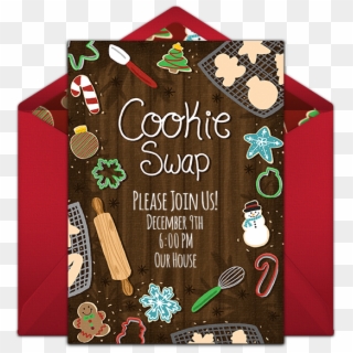 Christmas Cookie Swap Online Invitation - Thanksgiving, HD Png Download