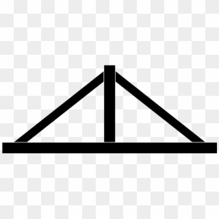 H Clip Roof Truss - King Post Truss, HD Png Download