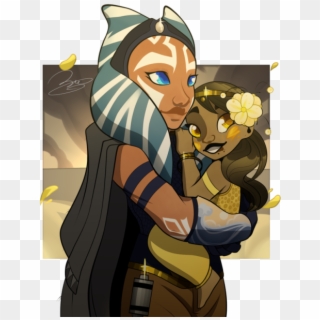 “ A Cute Lil' Picture Of Hedala Fardi And Ahsoka Tano - Star Wars Ahsoka Hugging, HD Png Download