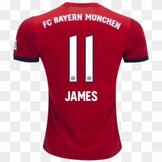 Bayern Munich 18/19 Home Jersey James Rodríguez - Virgil Van Dijk Jersey 18 19, HD Png Download